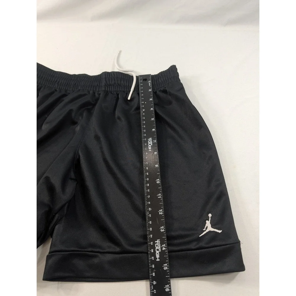 Air Jordan Dazzle Shorts Men's Medium Black Silky Shiny Basketball 6.5